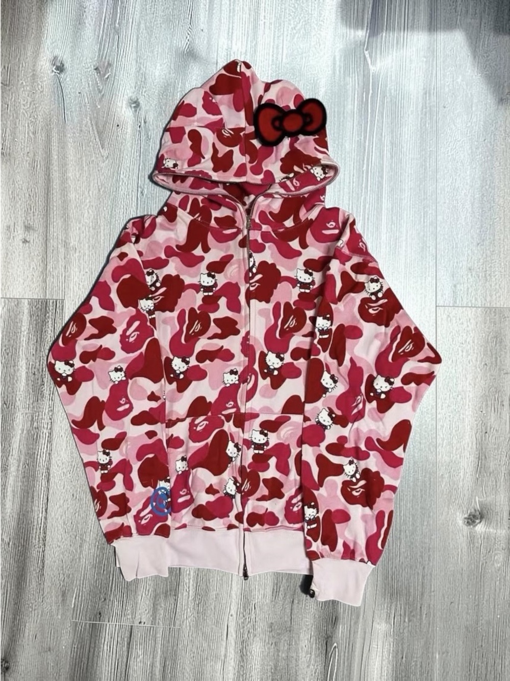 BAPE x Hello Kitty‎ Pink Camo Full Zip Hoodie Women’s